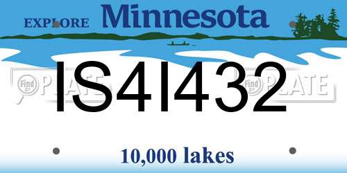 IS4I432 Minnesota License Plate