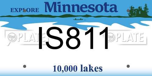 IS811 Minnesota License Plate