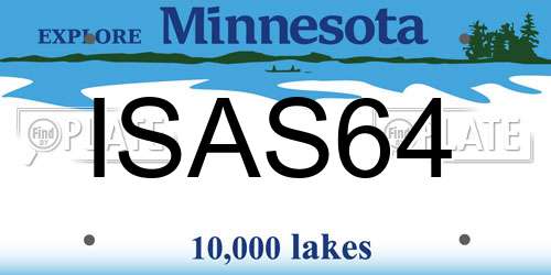ISAS64 Minnesota License Plate