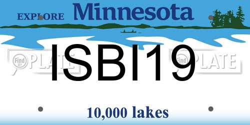 ISBI19 Minnesota License Plate