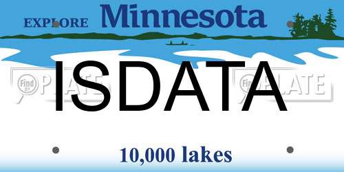 ISDATA Minnesota License Plate