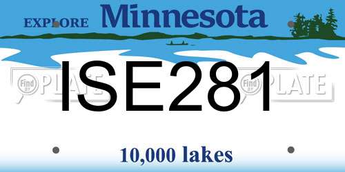 ISE281 Minnesota License Plate