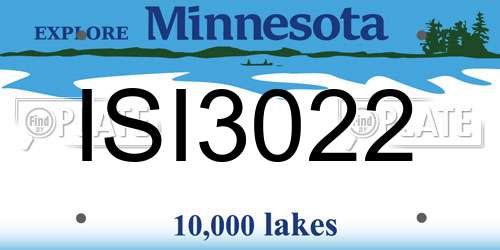ISI3022 Minnesota License Plate