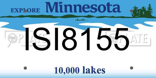 ISI8155 Minnesota License Plate