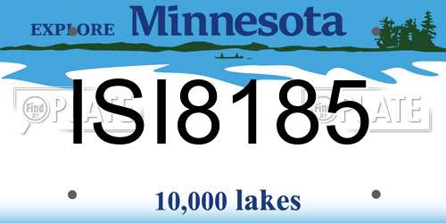 ISI8185 Minnesota License Plate