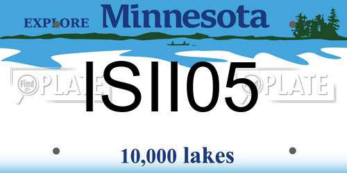 ISII05 Minnesota License Plate