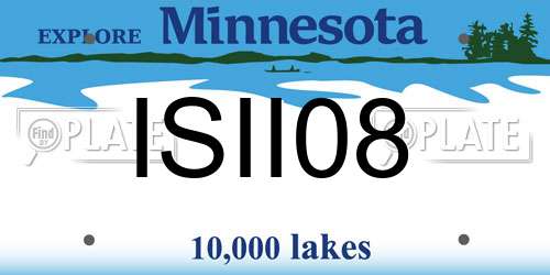 ISII08 Minnesota License Plate