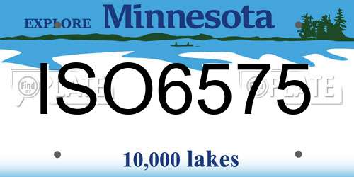 ISO6575 Minnesota License Plate