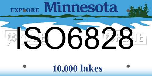 ISO6828 Minnesota License Plate