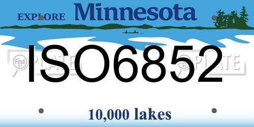 ISO6852 Minnesota License Plate