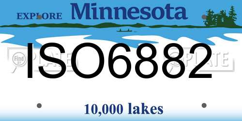 ISO6882 Minnesota License Plate