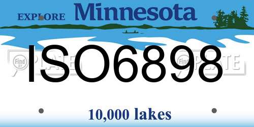 ISO6898 Minnesota License Plate