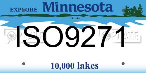 ISO9271 Minnesota License Plate