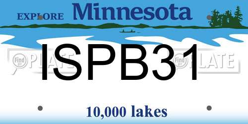 ISPB31 Minnesota License Plate