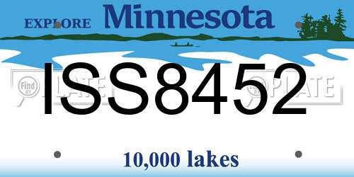 ISS8452 Minnesota License Plate