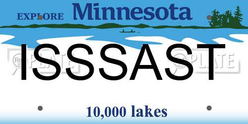 ISSSAST Minnesota License Plate