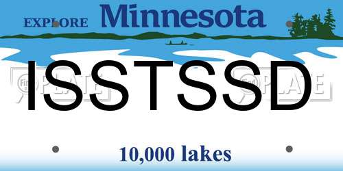 ISSTSSD Minnesota License Plate
