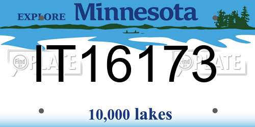 IT16173 Minnesota License Plate