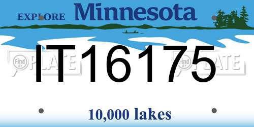 IT16175 Minnesota License Plate