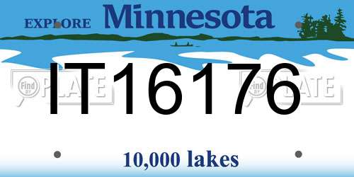 IT16176 Minnesota License Plate