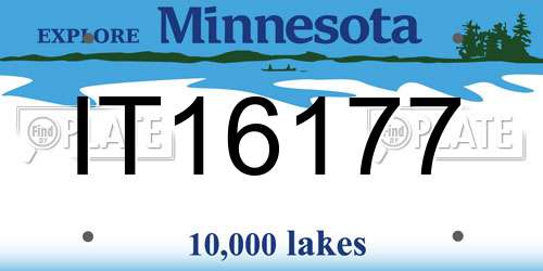 IT16177 Minnesota License Plate
