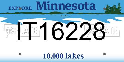 IT16228 Minnesota License Plate