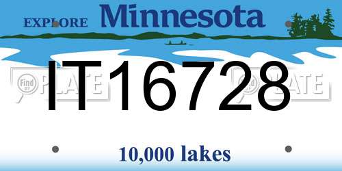 IT16728 Minnesota License Plate