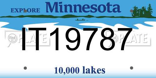 IT19787 Minnesota License Plate