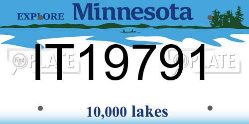IT19791 Minnesota License Plate