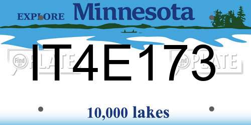 IT4E173 Minnesota License Plate