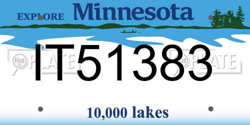 IT51383 Minnesota License Plate