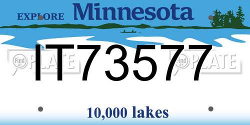 IT73577 Minnesota License Plate