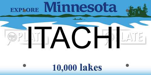 ITACHI Minnesota License Plate
