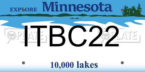 ITBC22 Minnesota License Plate