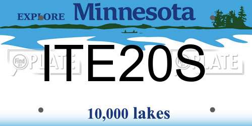 ITE20S Minnesota License Plate