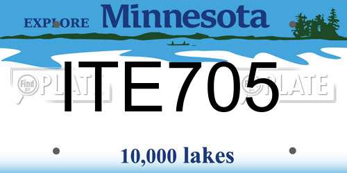 ITE705 Minnesota License Plate