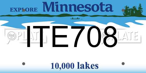 ITE708 Minnesota License Plate