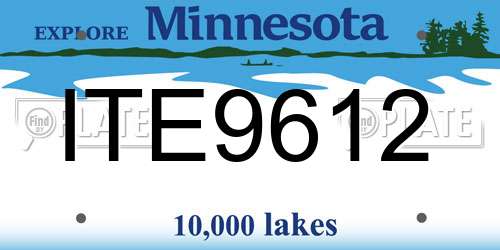 ITE9612 Minnesota License Plate
