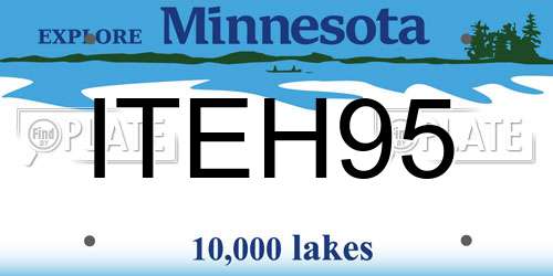 ITEH95 Minnesota License Plate