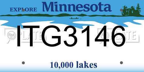 ITG3146 Minnesota License Plate