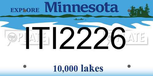 ITI2226 Minnesota License Plate