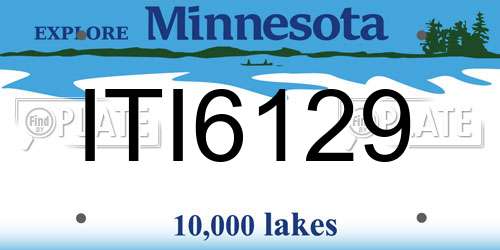 ITI6129 Minnesota License Plate