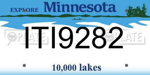 ITI9282 Minnesota License Plate