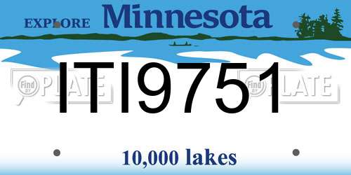 ITI9751 Minnesota License Plate