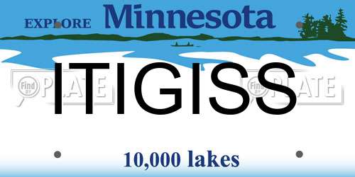 ITIGISS Minnesota License Plate