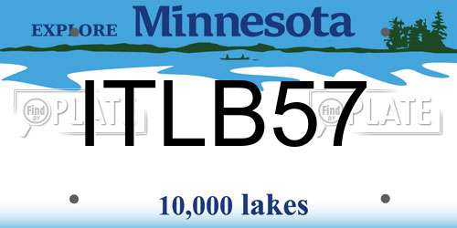 ITLB57 Minnesota License Plate