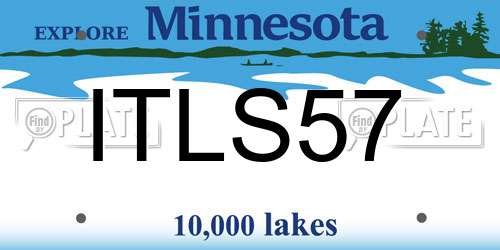 ITLS57 Minnesota License Plate