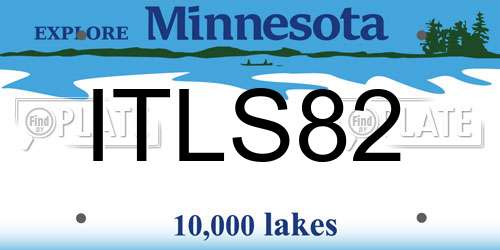 ITLS82 Minnesota License Plate