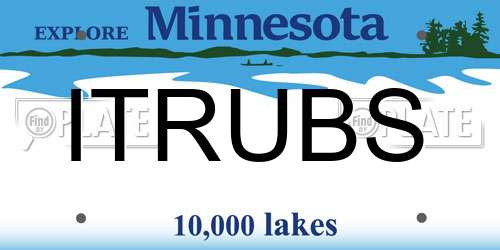 ITRUBS Minnesota License Plate