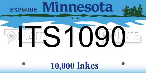 ITS1090 Minnesota License Plate